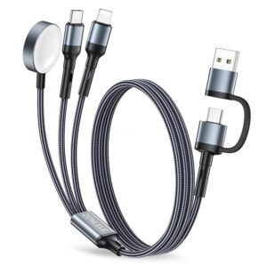 Charger Cable for Apple Watch Upgraded 3 in 2 Fast iPhone Watch Charger USB C Multi Fast Charging